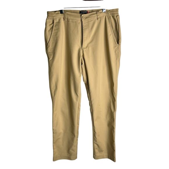 Thousand Miles Pants Men's Medium Chino Stretch Performance Golf Travel Khaki - Picture 1 of 13